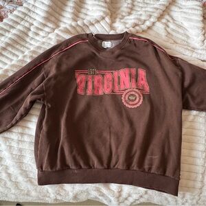 Brown and Pink Graphic Sweatshirt